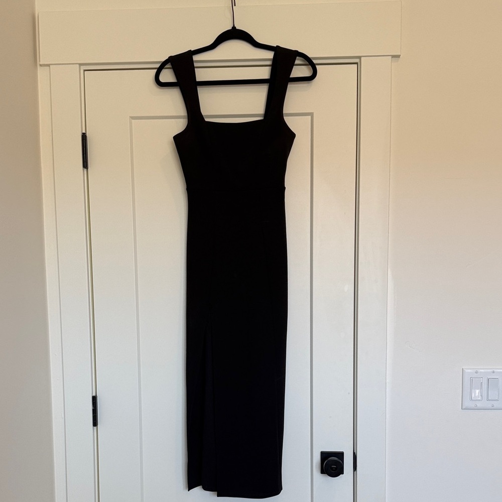 Show Me Your MuMu Black Midi Dress